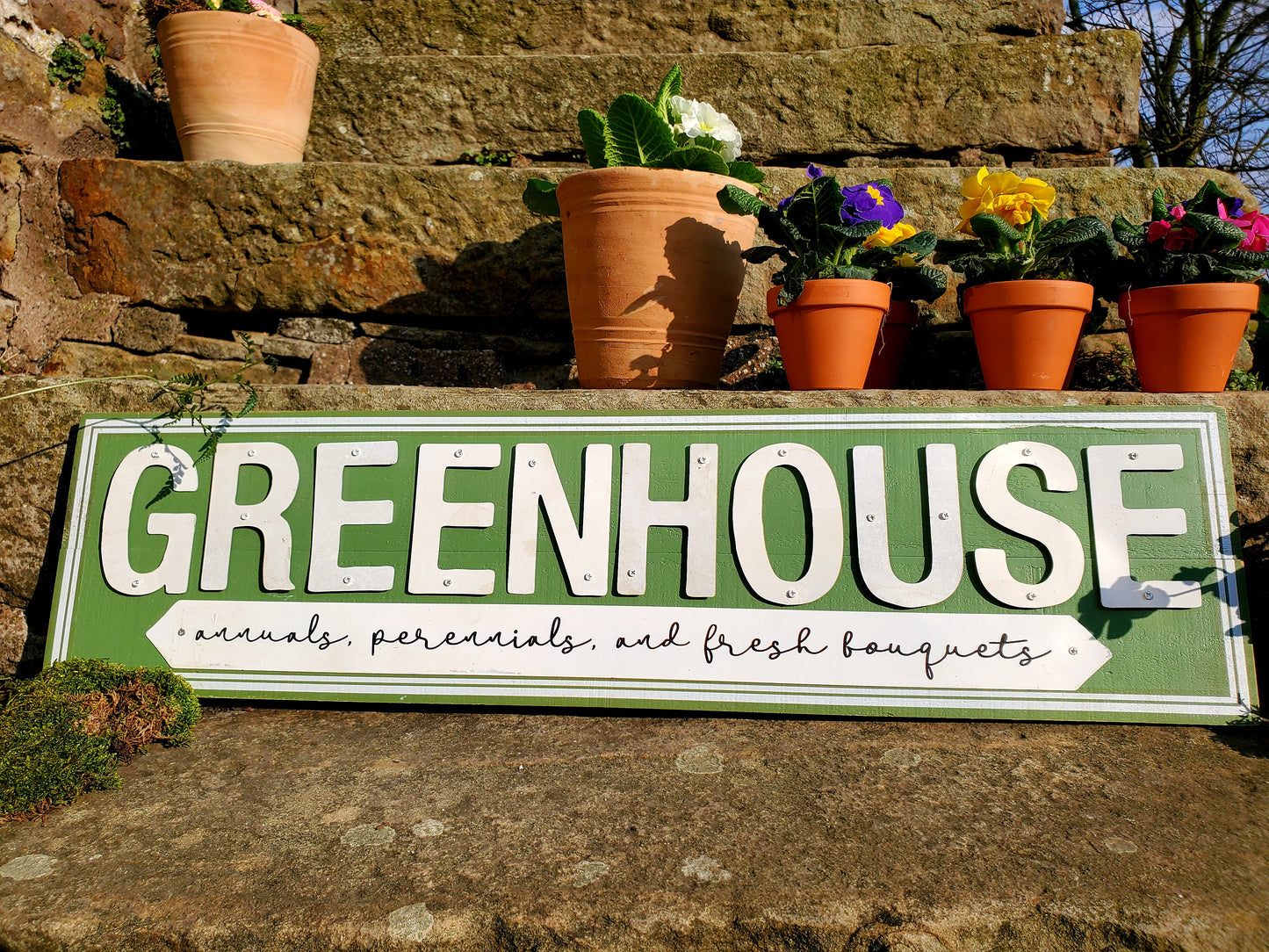 WOODEN GREENHOUSE SIGN