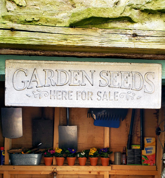 VINTAGE SEED SIGN