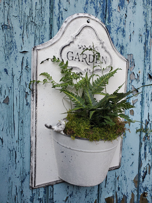 BIRD BATH WALL PLANTER