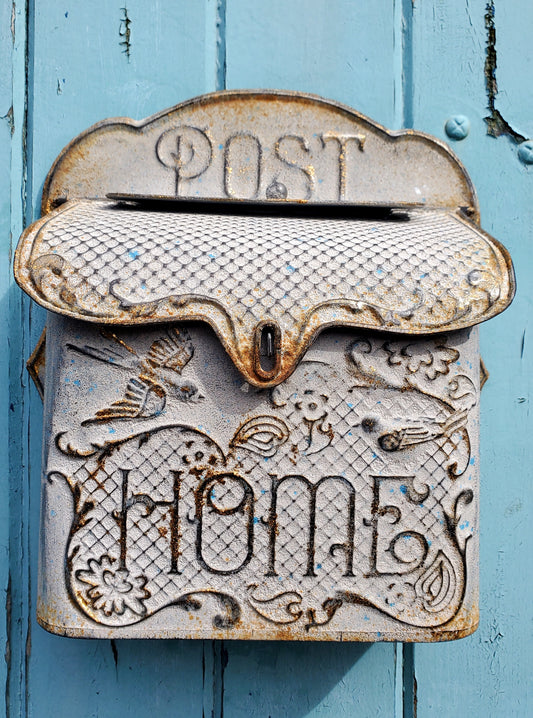 HOME FRENCH STYLE DISTRESSED POST BOX